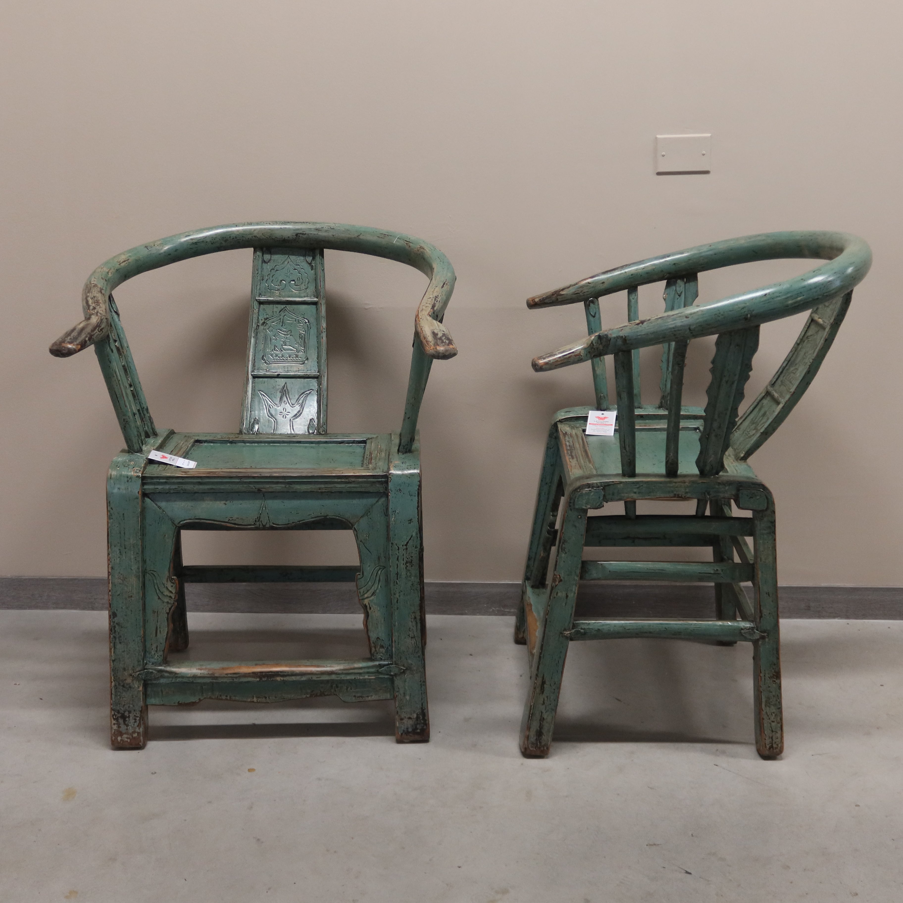 SEDIA CINESE A POZZETTO IN LACCA