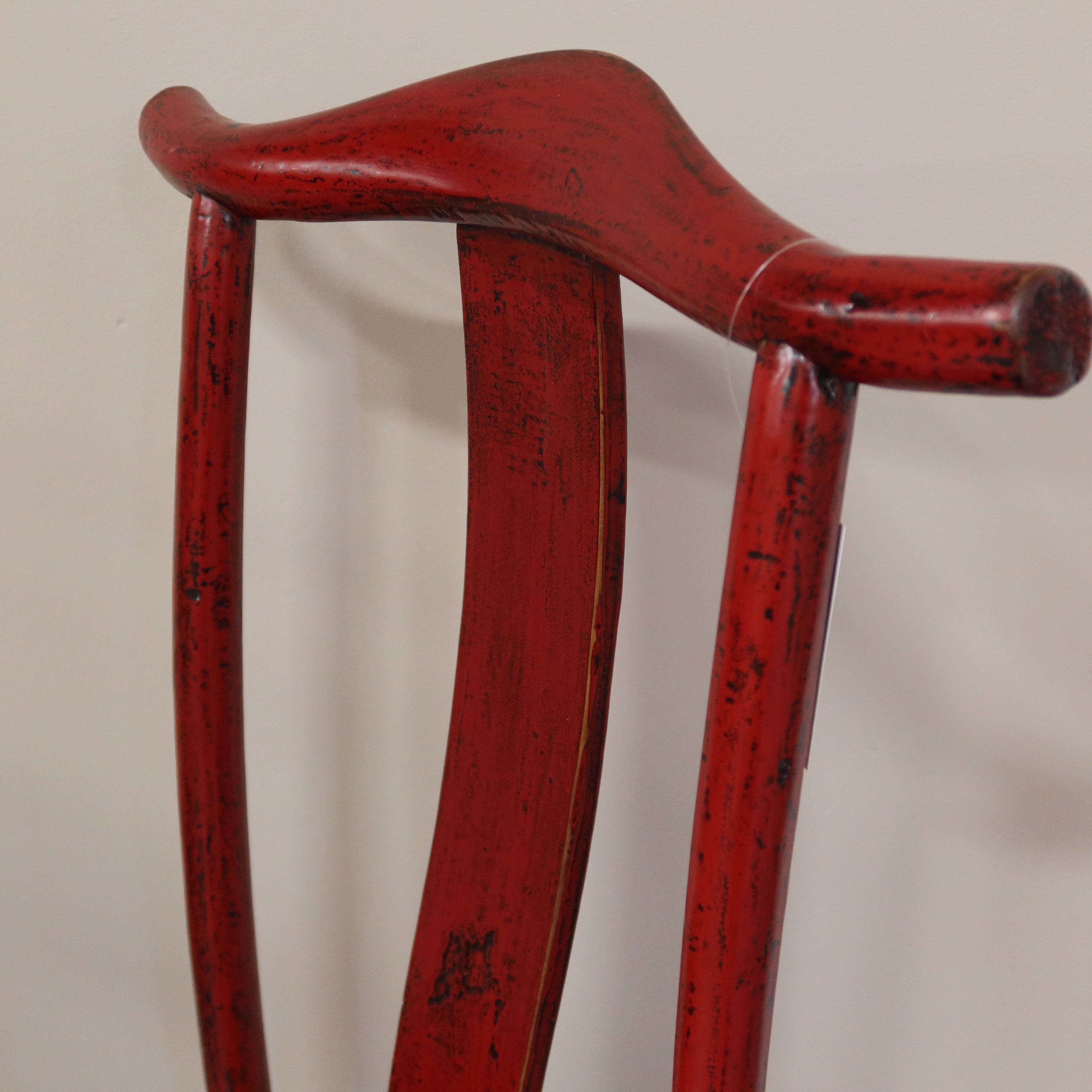 SEDIA CINESE TRADIZIONALE IN LACCA ROSSA