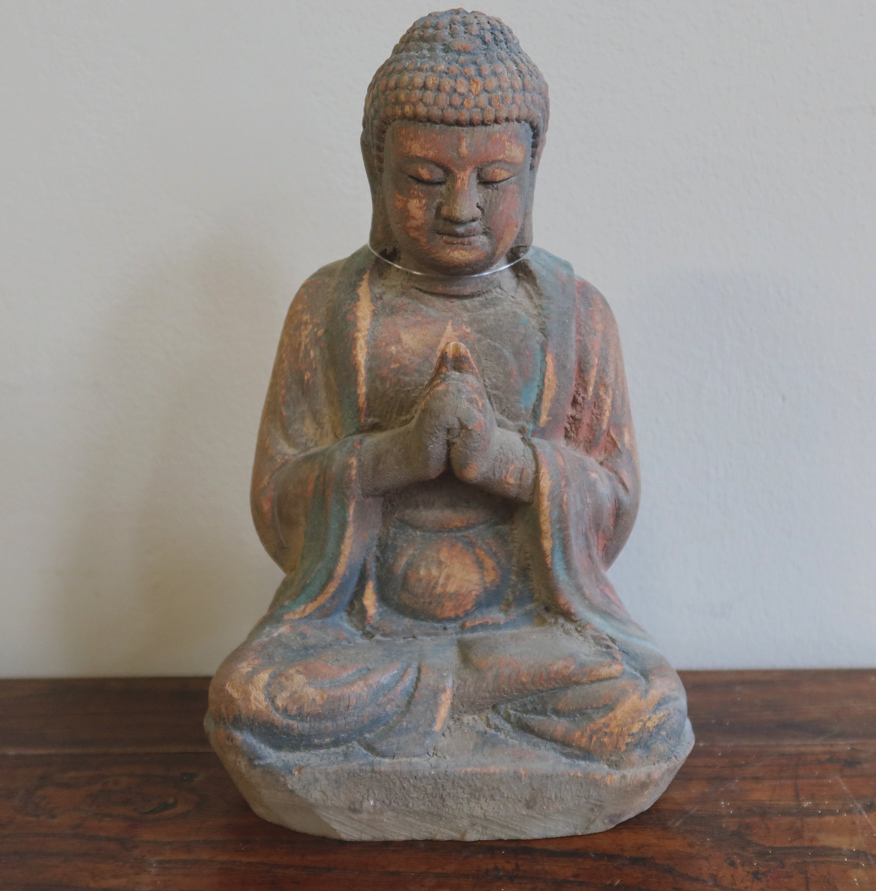 STATUETTA LIGNEA CINESE POSIZIONE LOTO