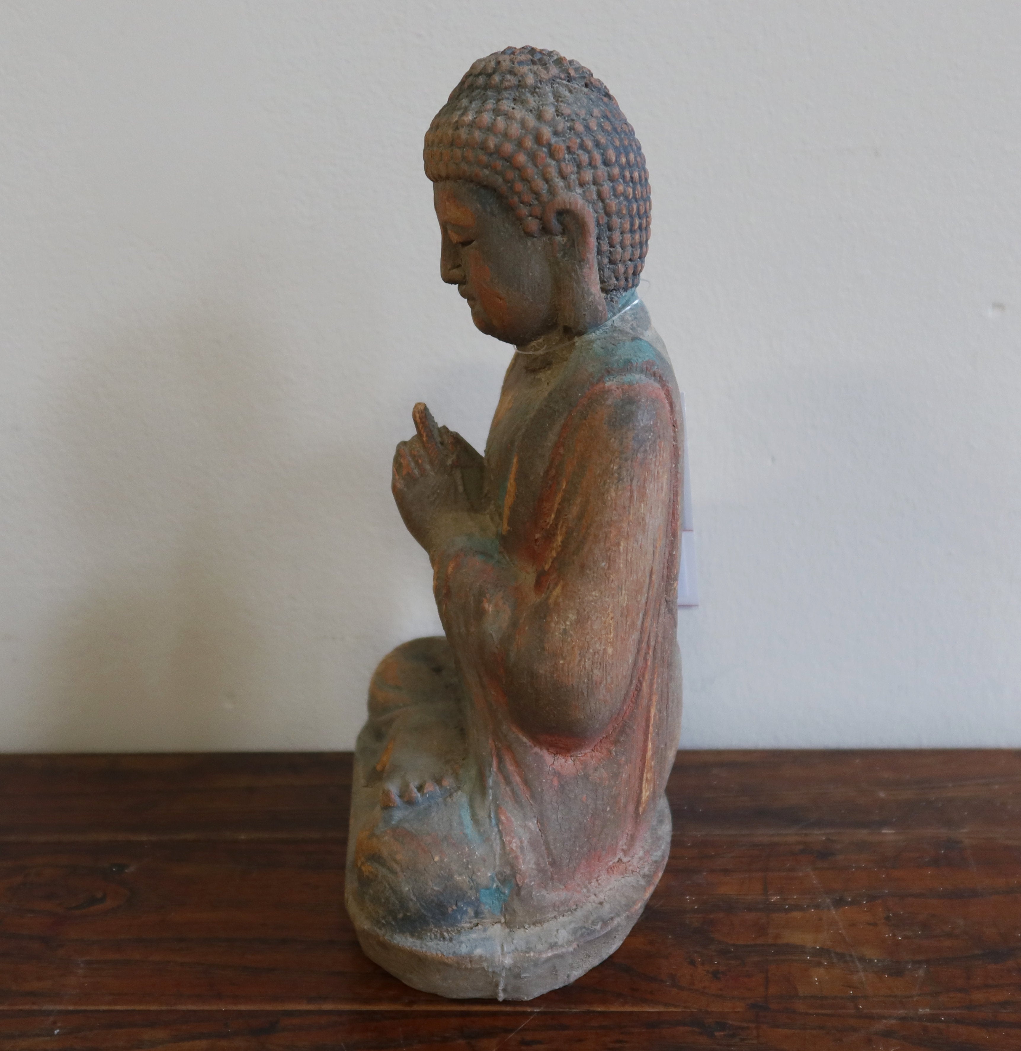 STATUETTA LIGNEA CINESE POSIZIONE LOTO