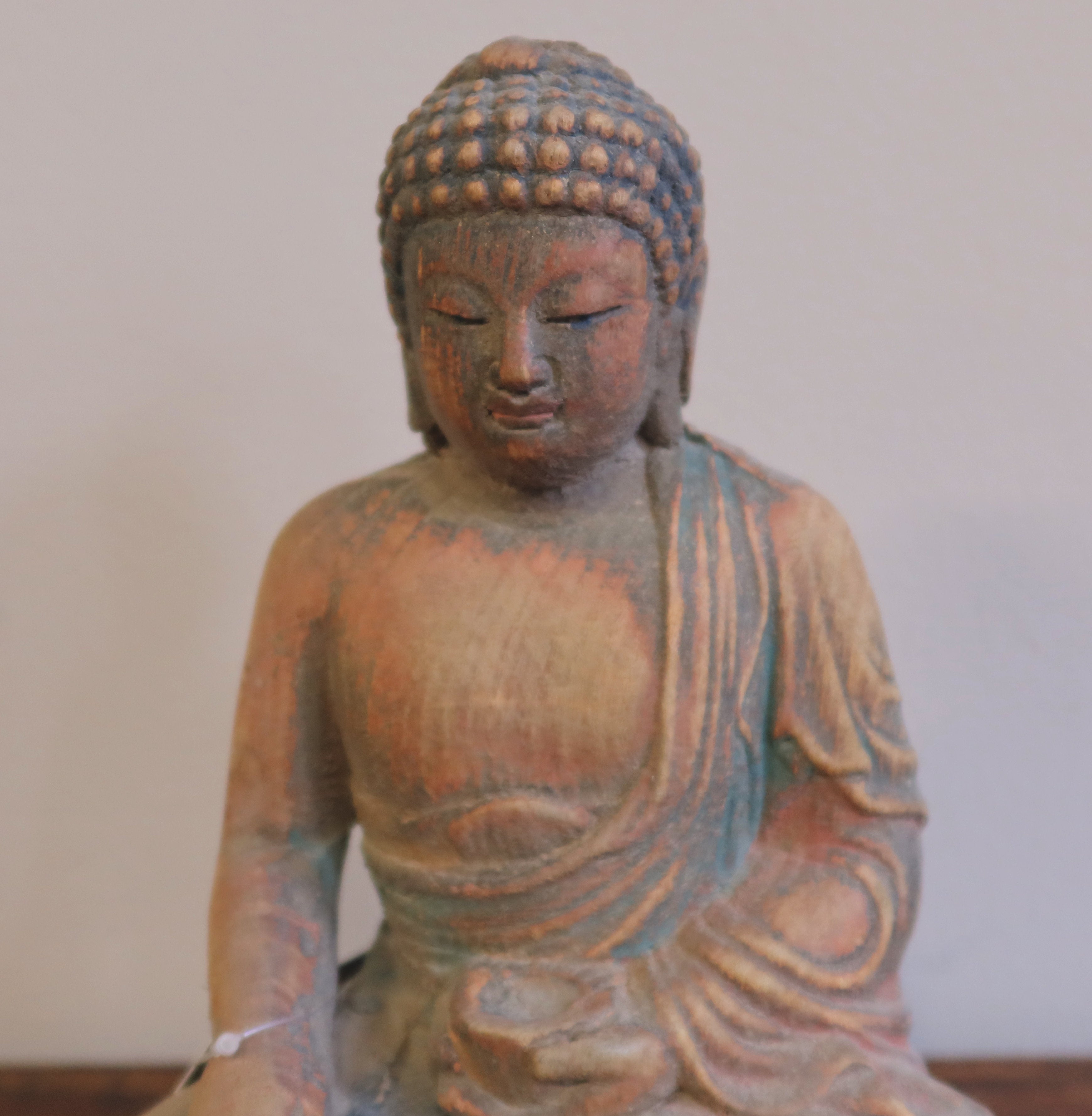 STATUETTA LIGNEA BUDDHISTA
