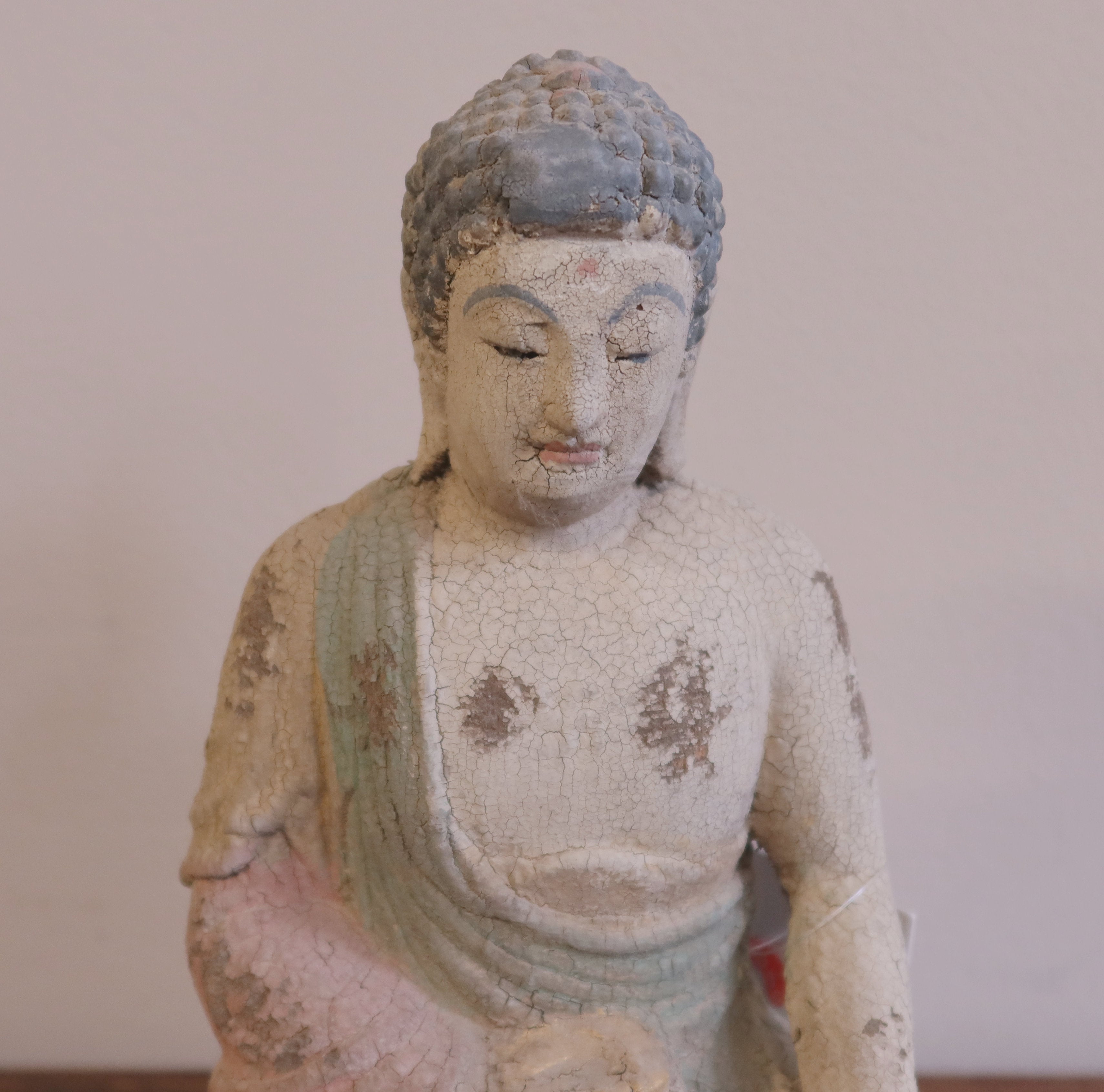 STATUETTA LIGNEA BUDDHISTA