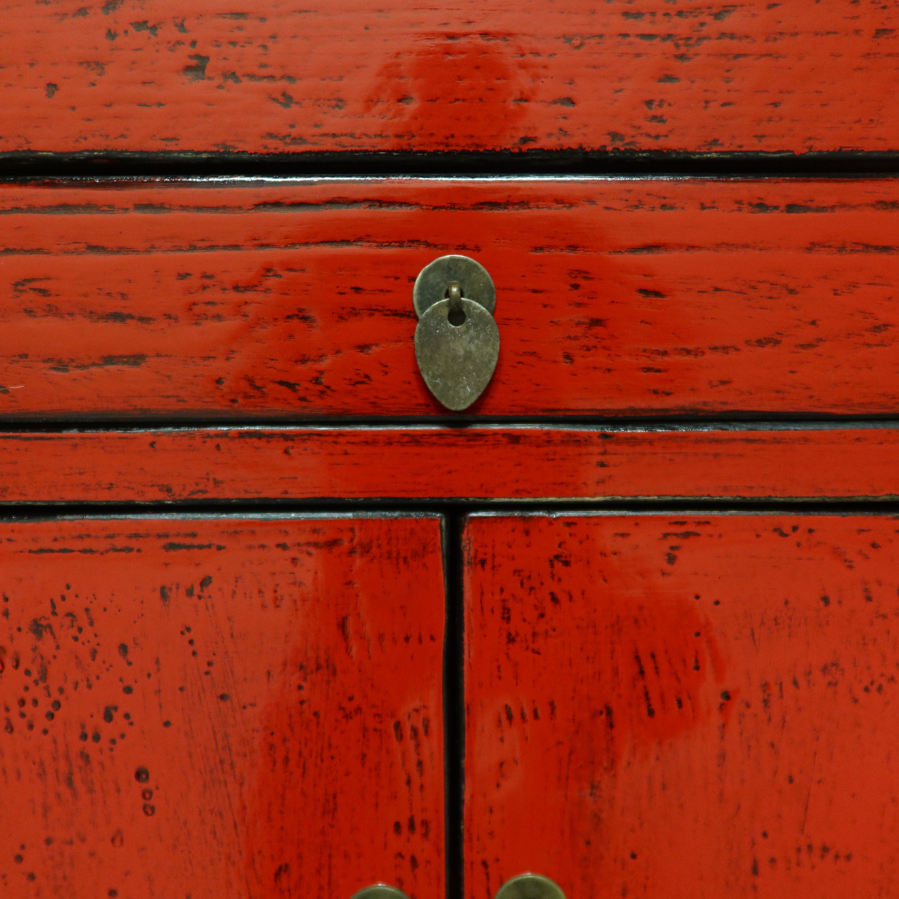 MOBILETTO CINESE DELLO SHANXI LACCA ROSSA