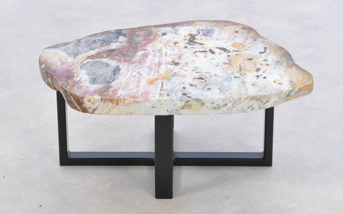 Lastra per tavolino in legno pietrificato - 43265