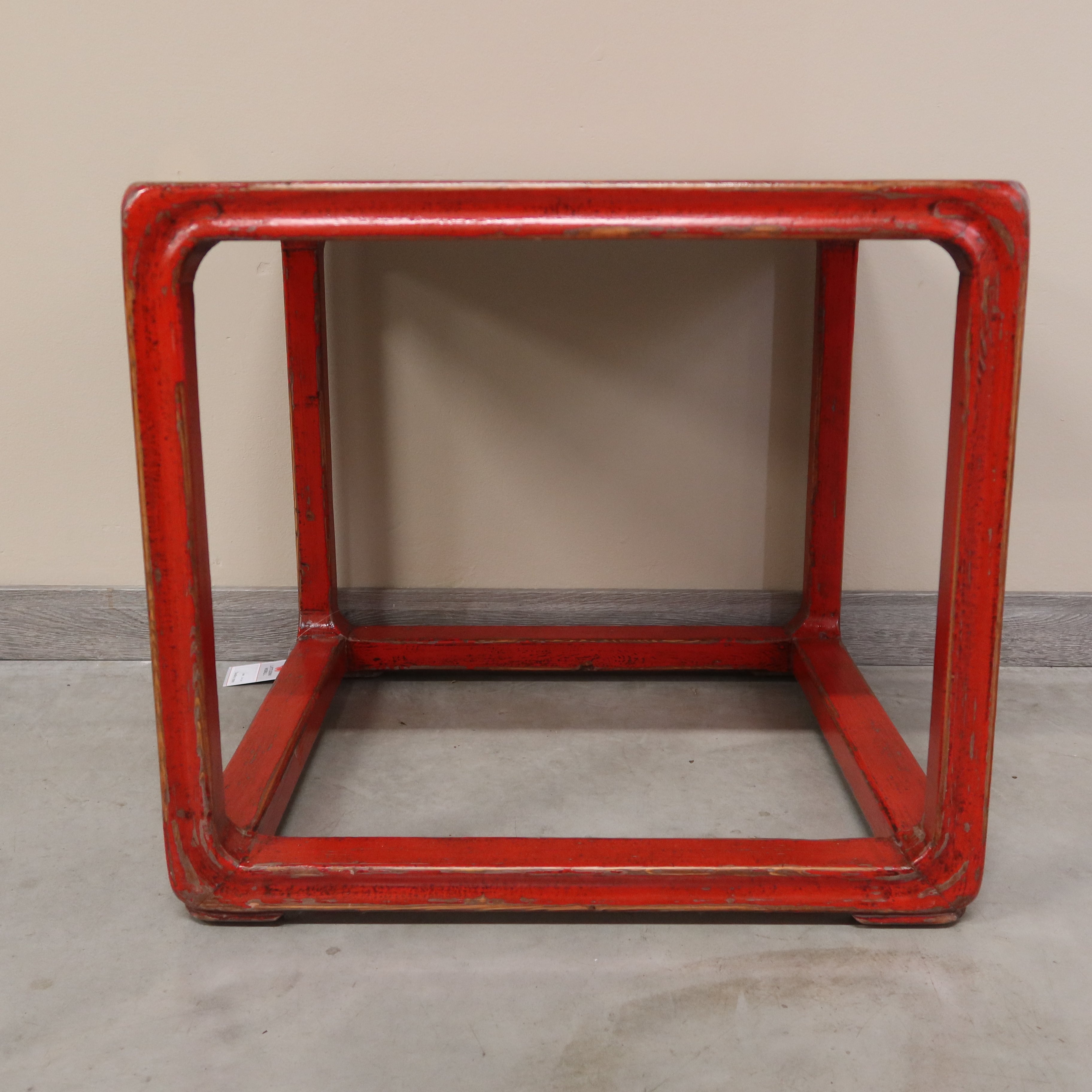 TAVOLINO OLMO CINESE LACCA ROSSA