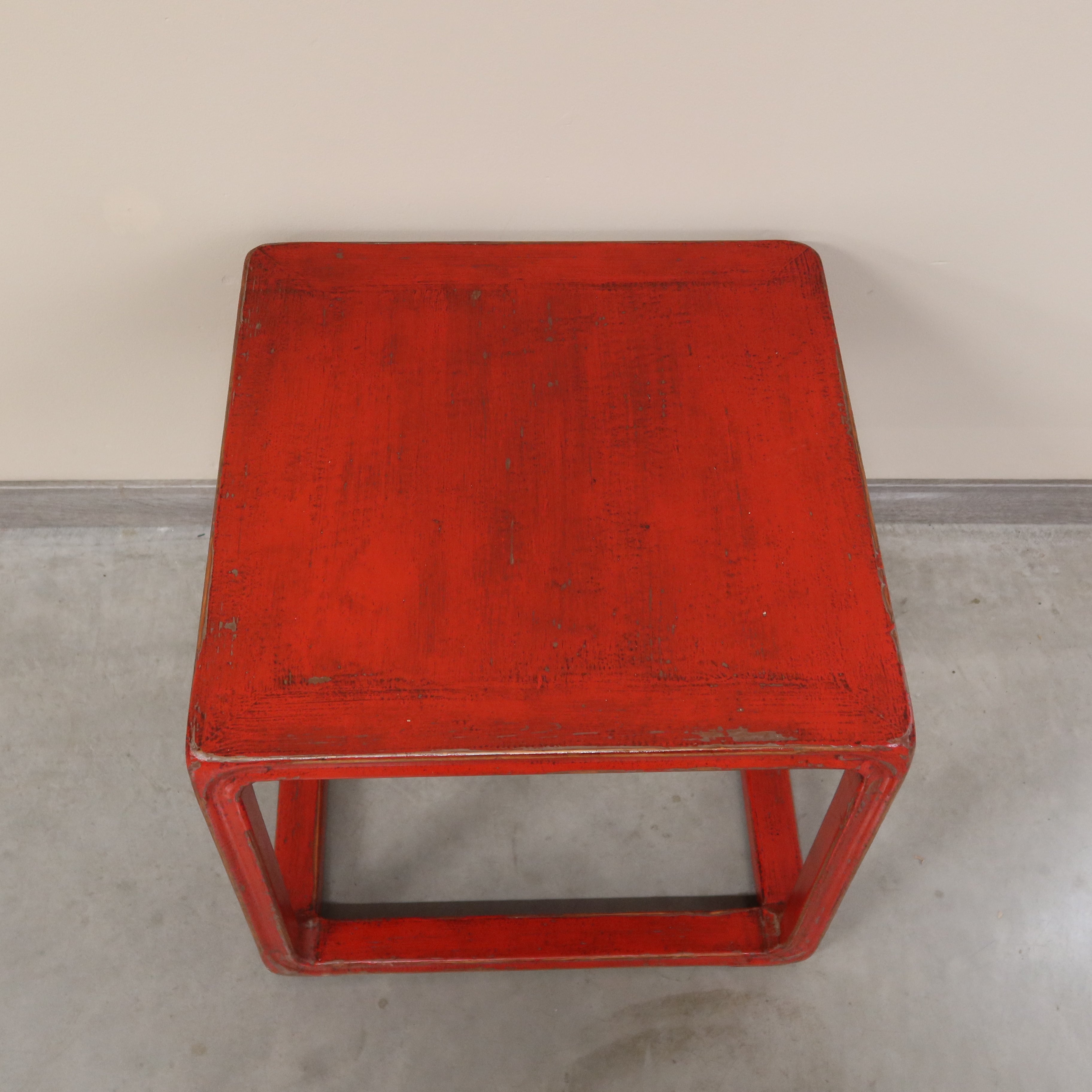 TAVOLINO OLMO CINESE LACCA ROSSA