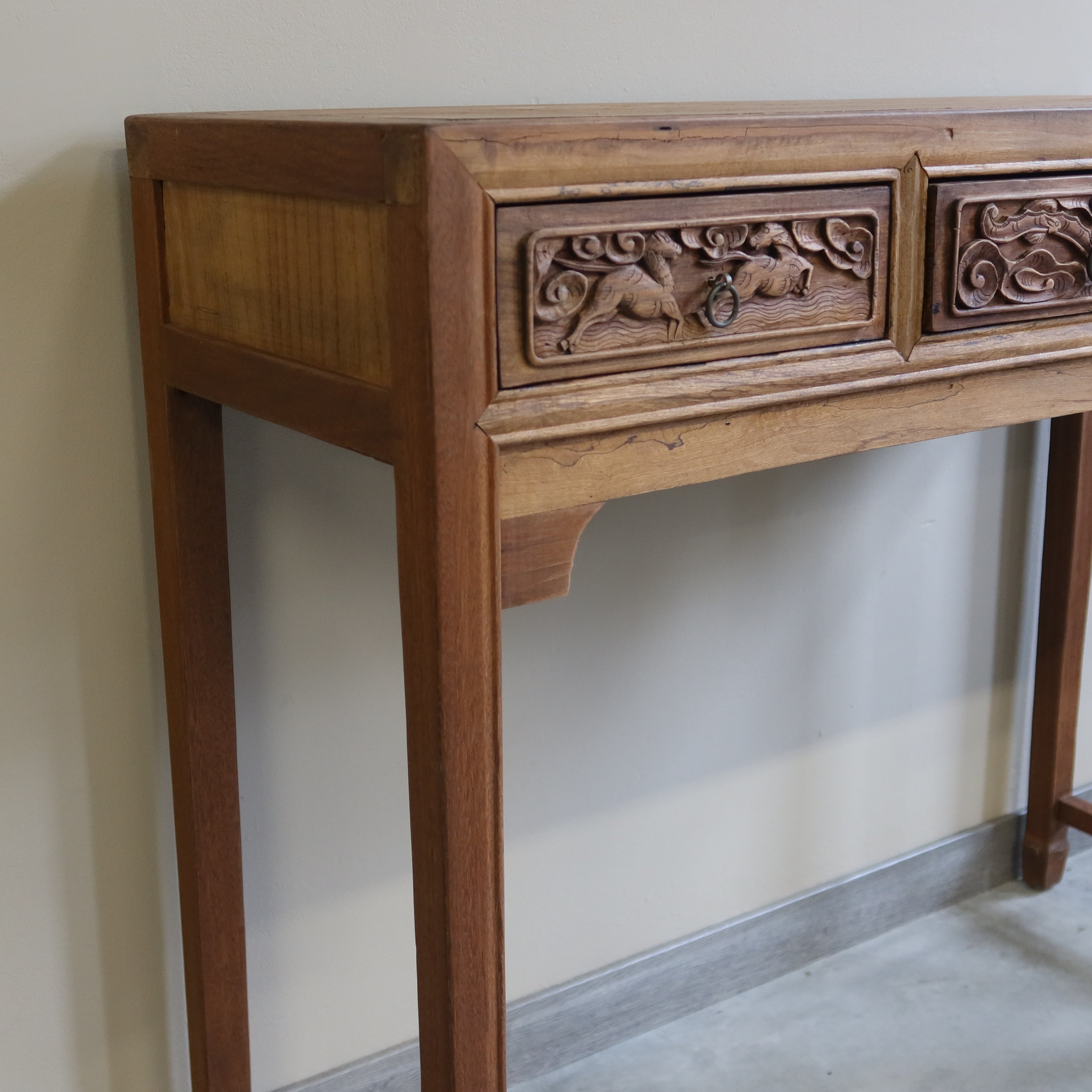 CONSOLLE OLMO CINESE CON CASSETTI