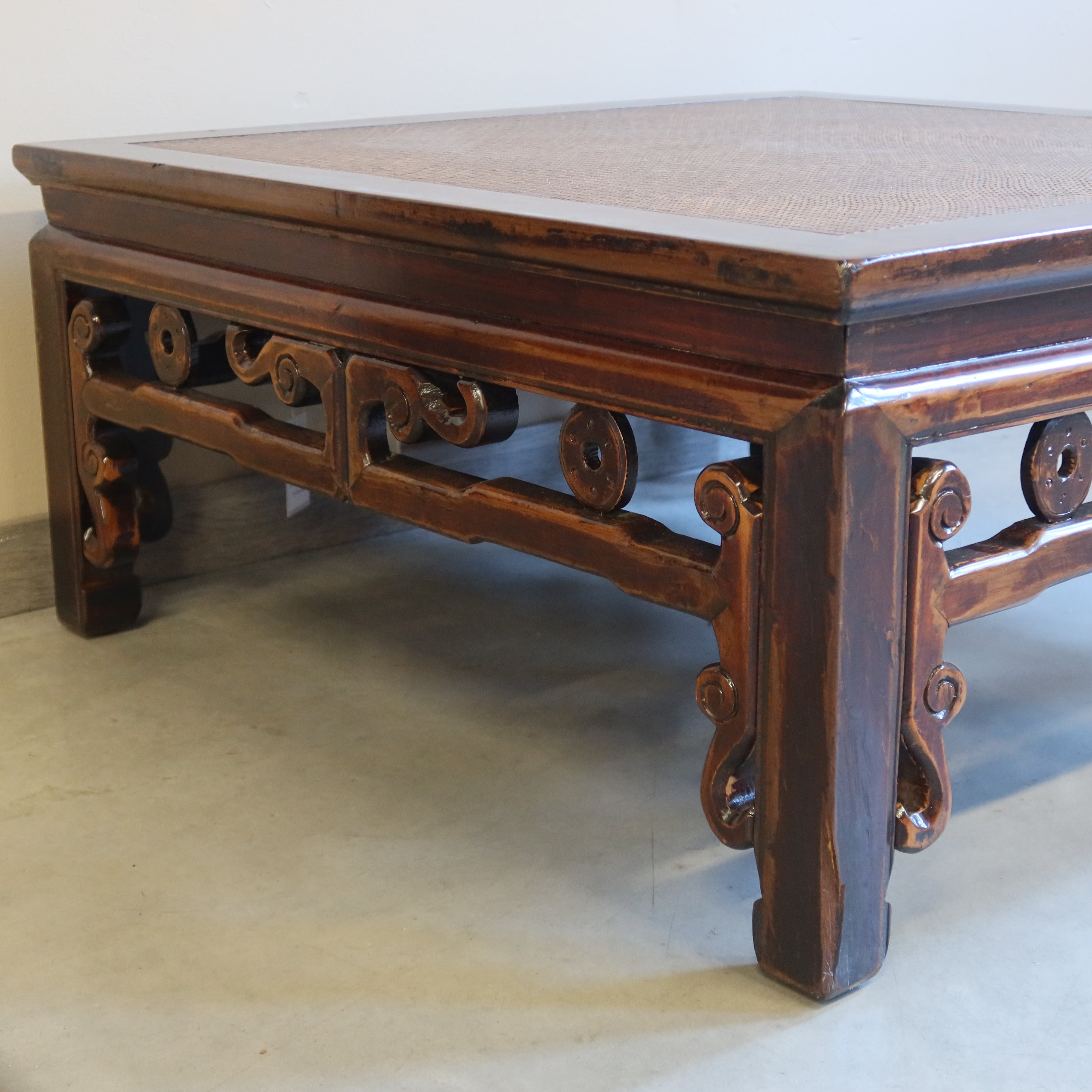 TAVOLO CINESE QUADRATO PIANO RATTAN