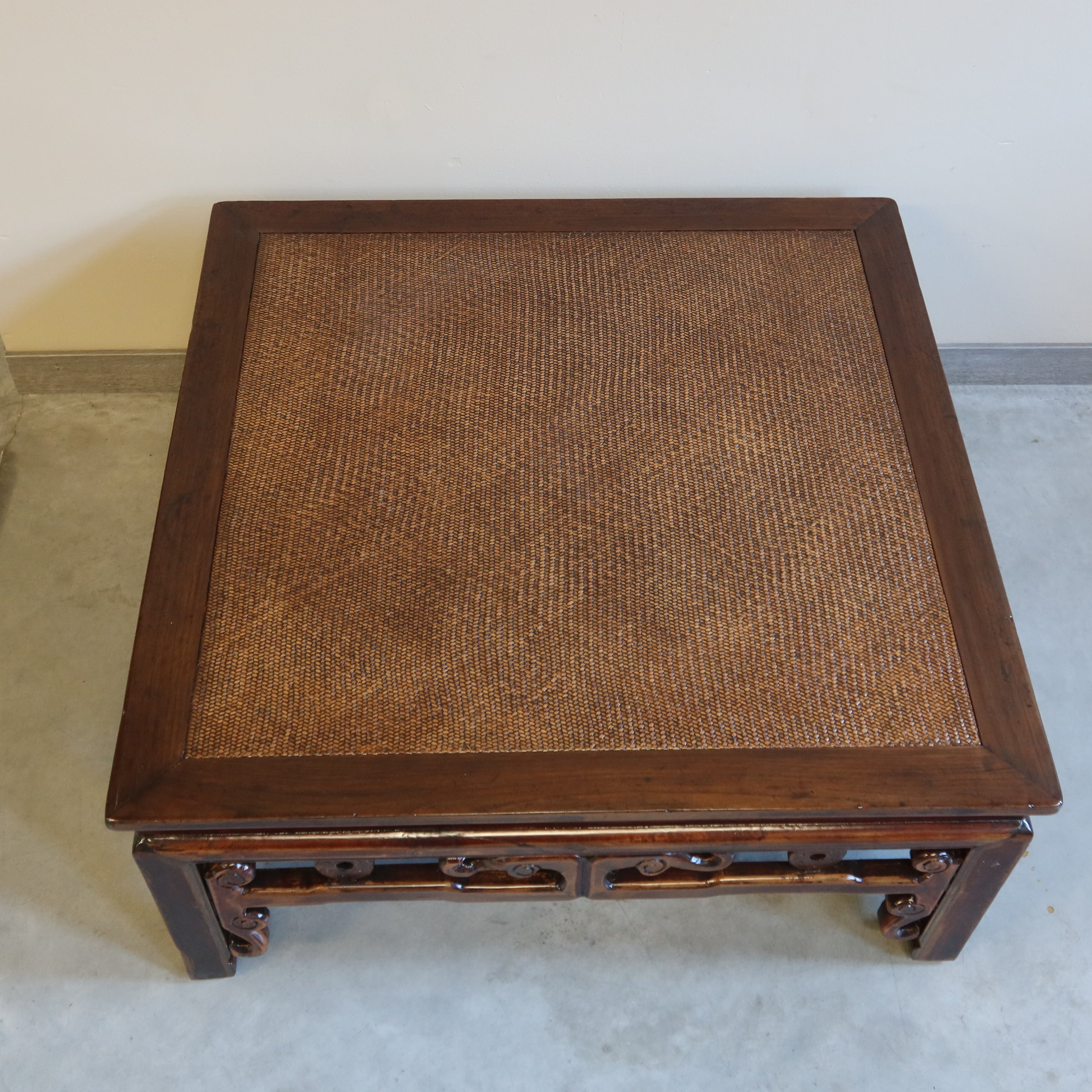 TAVOLO CINESE QUADRATO PIANO RATTAN