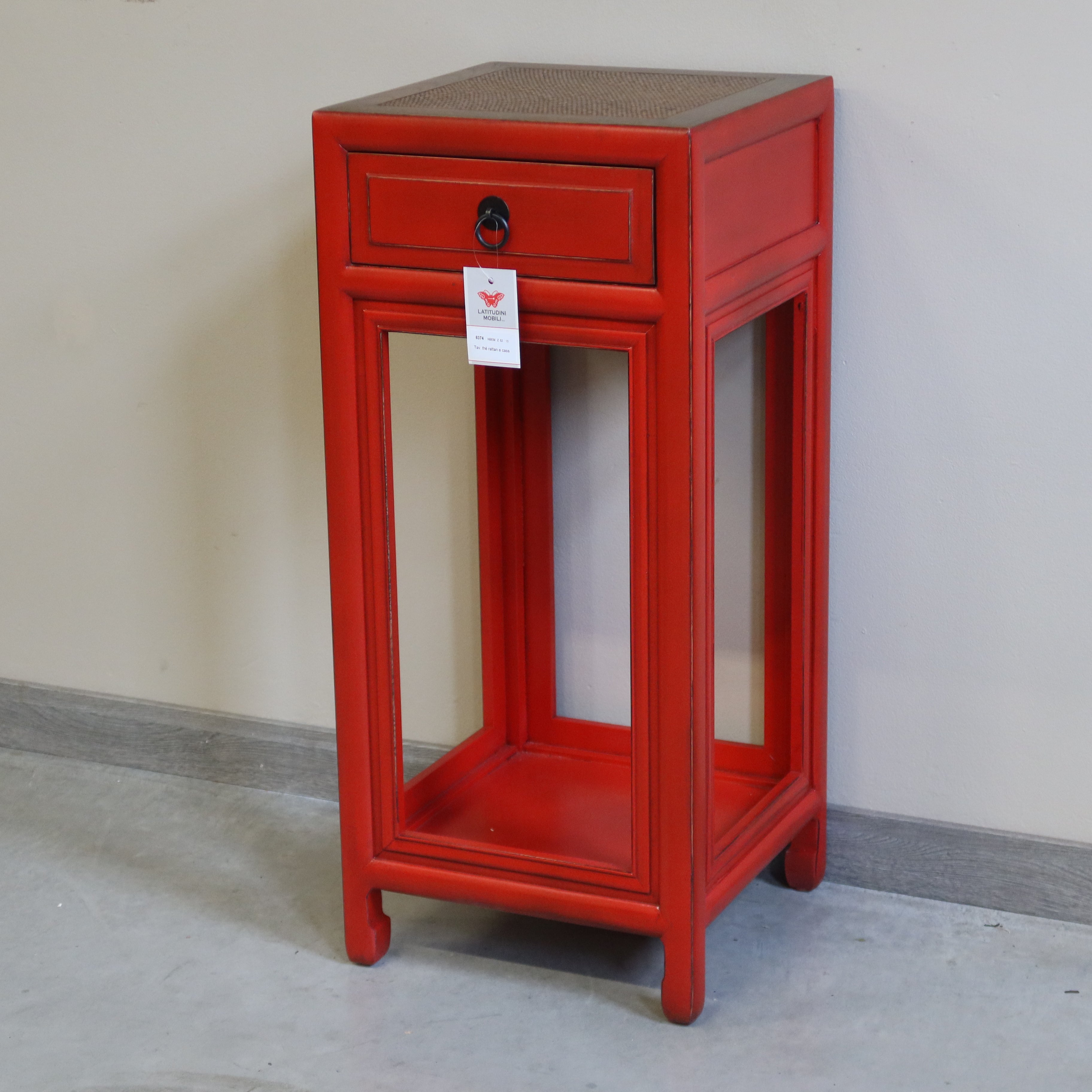 TAVOLINO THE ROSSO PIANO RATTAN
