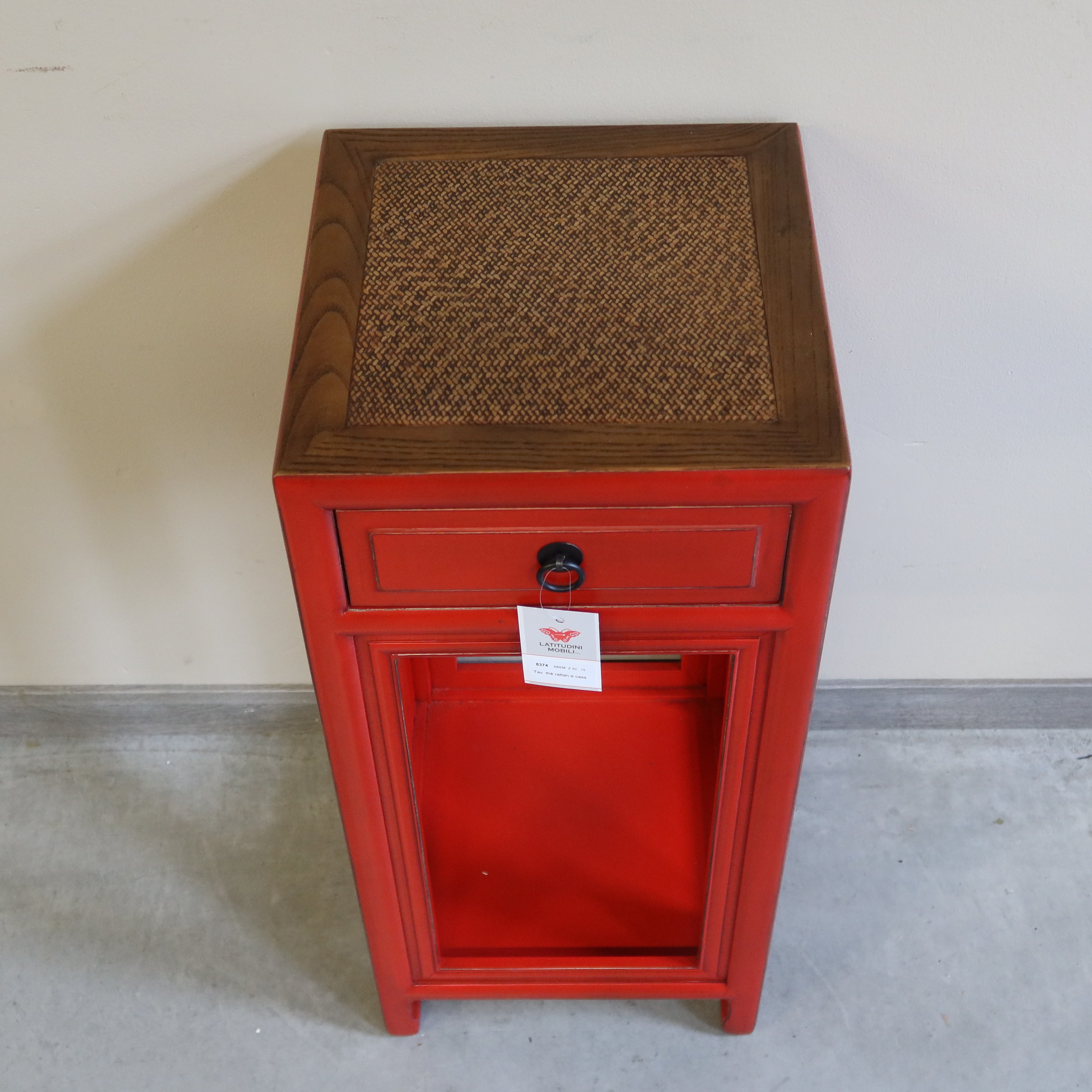TAVOLINO THE ROSSO PIANO RATTAN