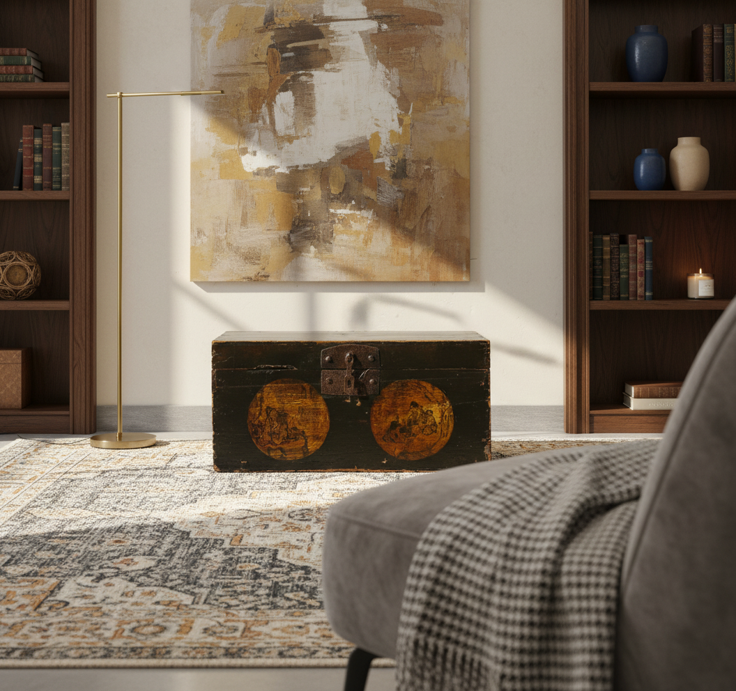 BAULE LACCA DECORATA