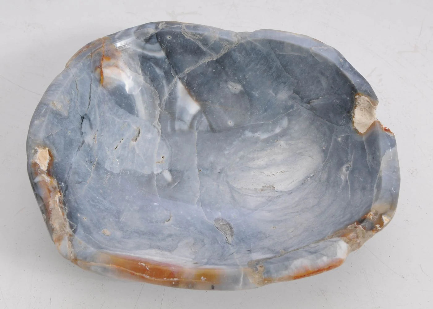 Piatto in legno pietrificato