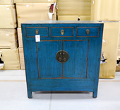 Credenza Cinese Lacca Blu