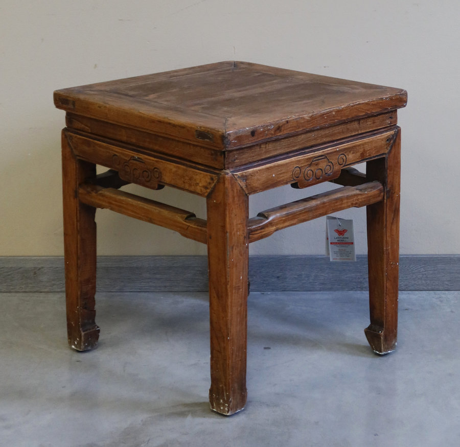 TAVOLI, TAVOLINI BASSI - TAVOLINO QUADRO OLMO CINESE - TT-01074