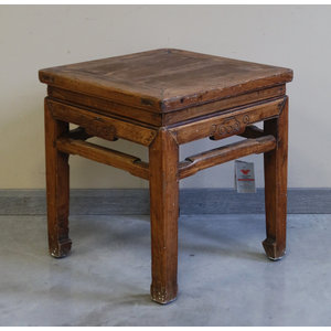TAVOLI, TAVOLINI BASSI - TAVOLINO QUADRO OLMO CINESE - TT-01074