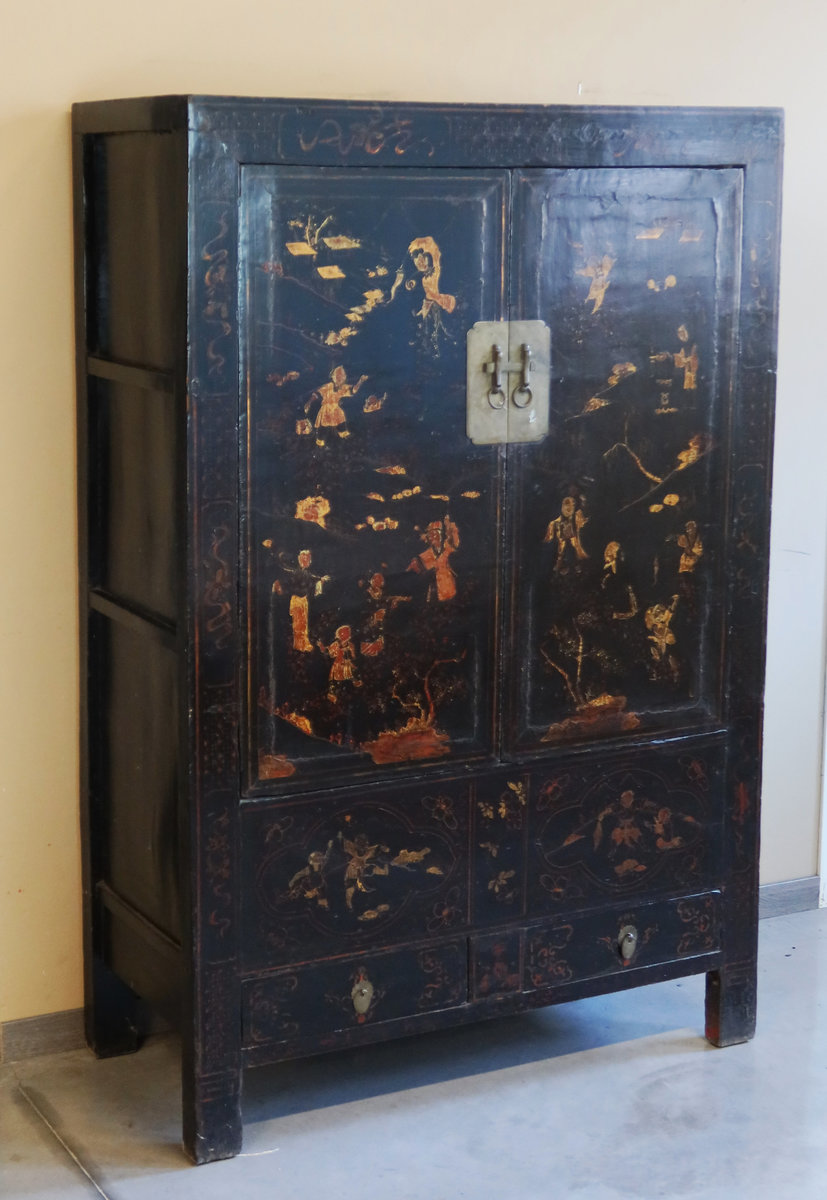 ARMADI - ARMADIO CINESE SHANXI CON DECORI - AA-04077