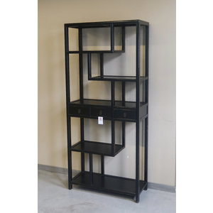 ARMADI - LIBRERIA CINESE ASIMMETRICA LACCA NERA - AA-05385