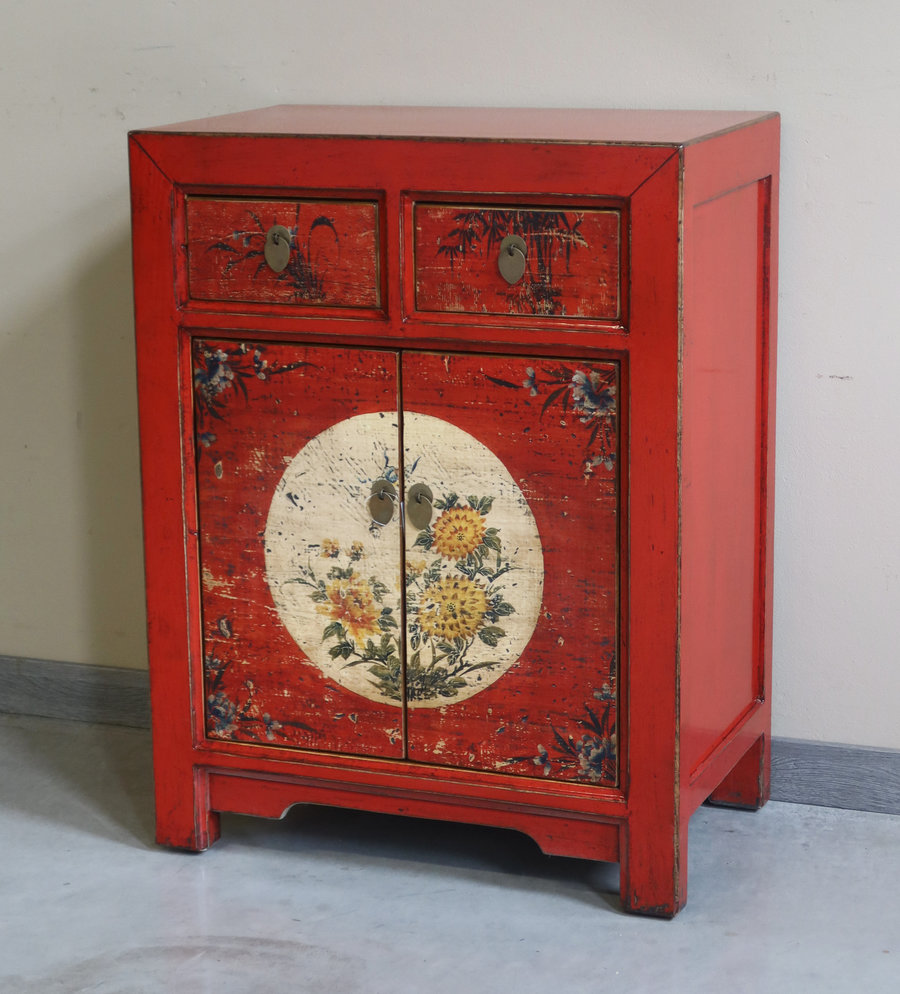 CREDENZINE, STIPI - CREDENZINA DECORATA DELLA MONGOLIA - CS-07188