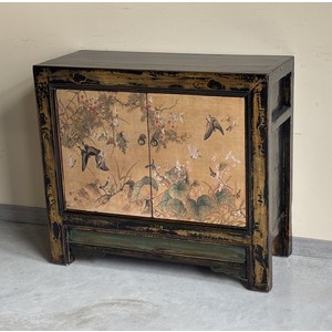 CREDENZINE, STIPI - MADIA MONGOLIA 2 ANTE DECORO SU TELA - CS-07630