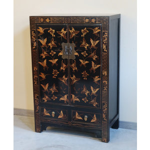 CREDENZINE, STIPI - ARMADIETTO SHANXI DECORO FARFALLE - CS-07725