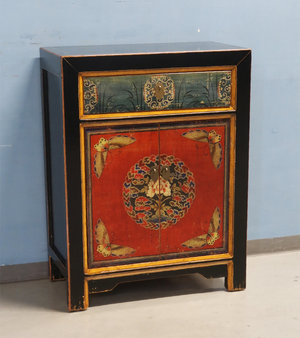 CREDENZINE, STIPI - CREDENZINO MONGOLIA DECORATO - CS-08242