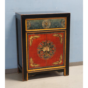 CREDENZINE, STIPI - CREDENZINO MONGOLIA DECORATO - CS-08242
