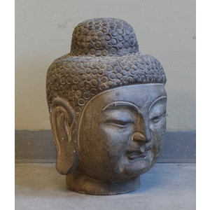 6144  grande testa buddha in pietra