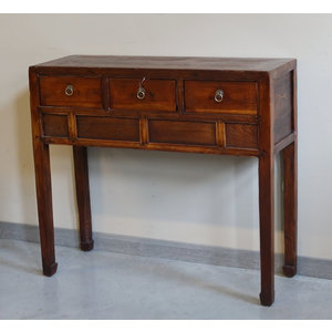 TAVOLI, CONSOLLES, SCRITTOI - CONSOLLE OLMO CINESE - TC-08463
