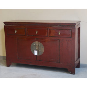 CREDENZE, MADIE - BUFFET CINESE LACCA BORDEAUX - CM-08556