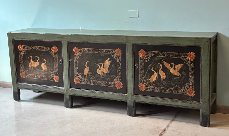 CREDENZE, MADIE - MADIA MONGOLIA 3 PANNELLI DECORATI - CM-08743