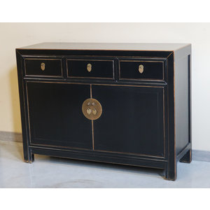 CREDENZE, MADIE - BUFFET CORTO CINESE LACCA NERA - CM-08776