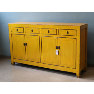 CREDENZE, MADIE - BUFFET CINESE DEL DONGBEJ LACCA GIALLA - CM-08793