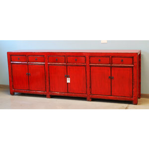 9105  grande credenza lacca rossa