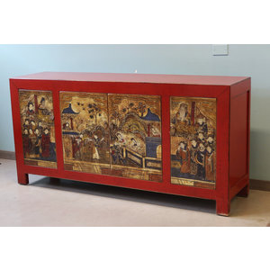 CREDENZE, MADIE - CREDENZA CINESE DECORO VIVO "SCENE" - CM-09113