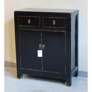 CREDENZINE, STIPI - CREDENZINO CINESE IN LACCA NERA - CS-09203