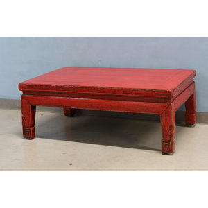 8734  tavolino lacca rossa