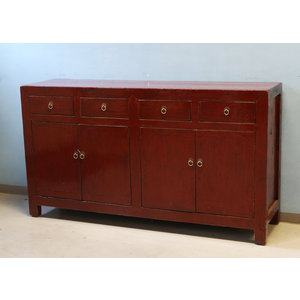CREDENZE, MADIE - BUFFET CINESE LACCA BORDEAUX - CM-09333
