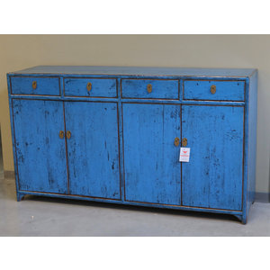 CREDENZE, MADIE - BUFFET CINESE LACCA AZZURRA - CM-09360