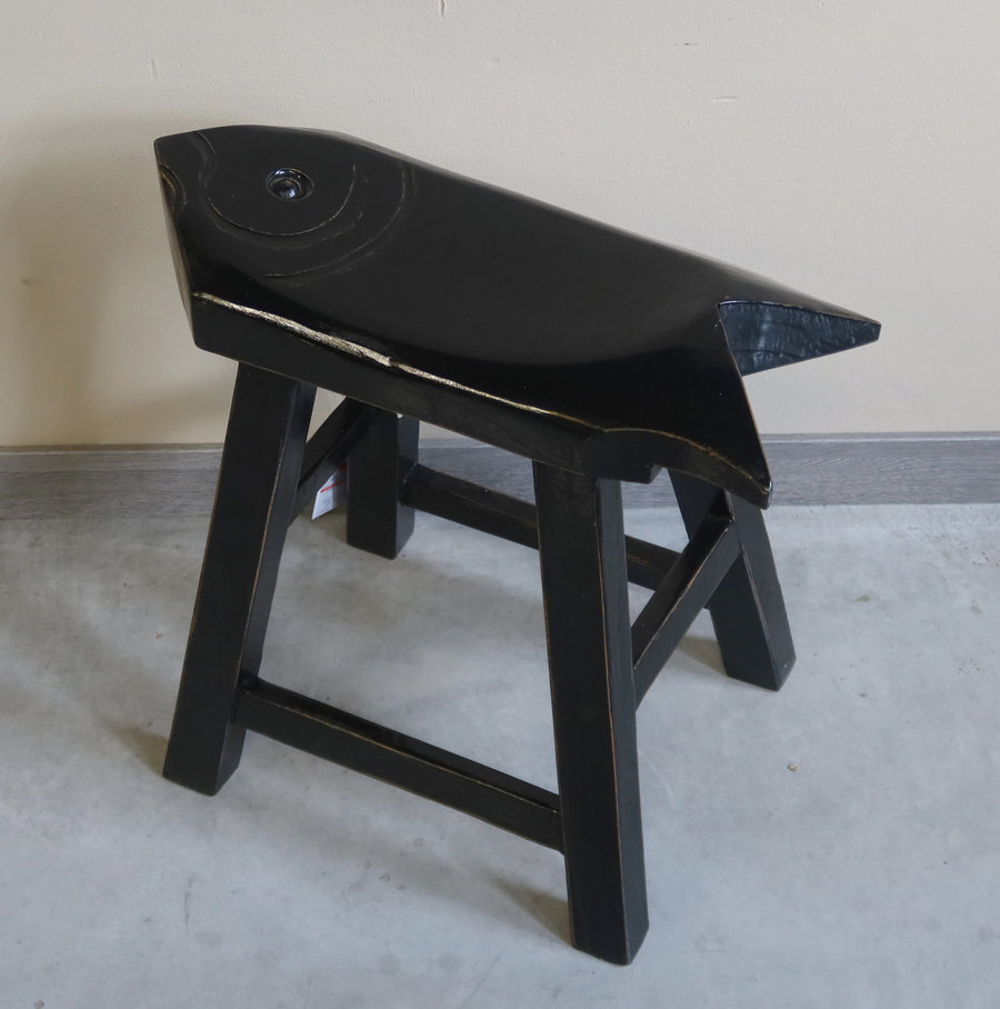 SEDIE, PANCHE - SGABELLO CINESE A "CARPA" - SP-09560