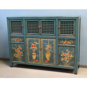 CREDENZE, MADIE - CREDENZA CINESE DEL QINGHAI IN LACCA DECORATA - CM-09739