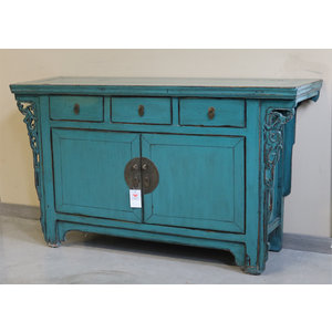 CREDENZE, MADIE - CREDENZA CINESE LACCATA CON ALI INTAGLIATE - CM-09792