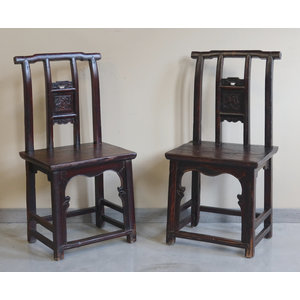 SEDIE, PANCHE - SEDIA DEL FUJIAN SCHIENALE CON FORMELLA INTAGLIATA - SP-09841