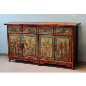 CREDENZE, MADIE - BUFFET CINESE GANZU DEC. PAESAGGI - CM-09843
