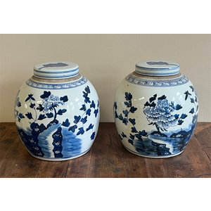 VASI - VASO CINESE IN CERAMICA DECORATA  - VV-09902