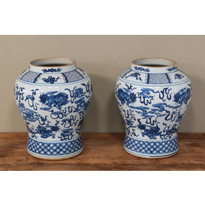 VASI - VASO CINESE IN CERAMICA DECORATA - VV-09904