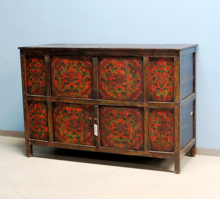 CREDENZE, MADIE - CREDENZA TIBET DECORATA - CM-10062