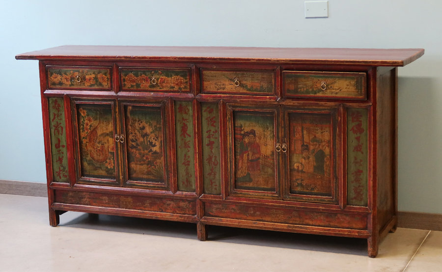 CREDENZE, MADIE - CREDENZA MONGOLIA ANTE E CASSETTI TOP AGGETTANTE - CM-10128