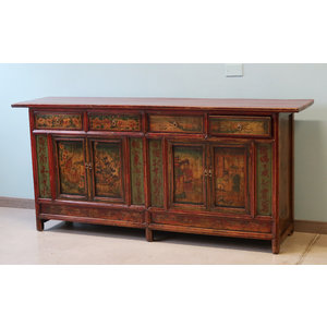 CREDENZE, MADIE - CREDENZA MONGOLIA ANTE E CASSETTI TOP AGGETTANTE - CM-10128