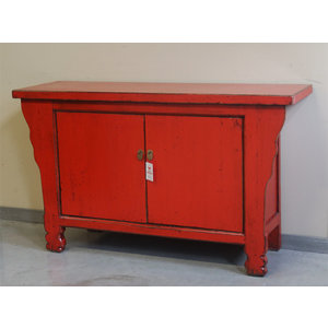 CREDENZE, MADIE - CREDENZA AD ALTARE 2A LACCA ROSSA - CM-10146